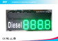 Custom 10&quot; Green Gas Station Digital Price Signs To Display Daily Prices